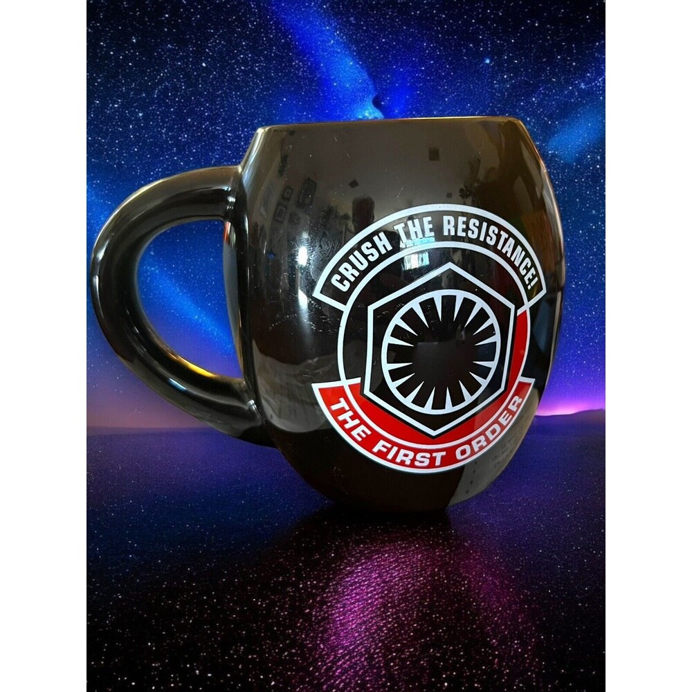 Star Wars 18oz Black Coffee Mug Kylo Ren Crush The Resistance The First Order